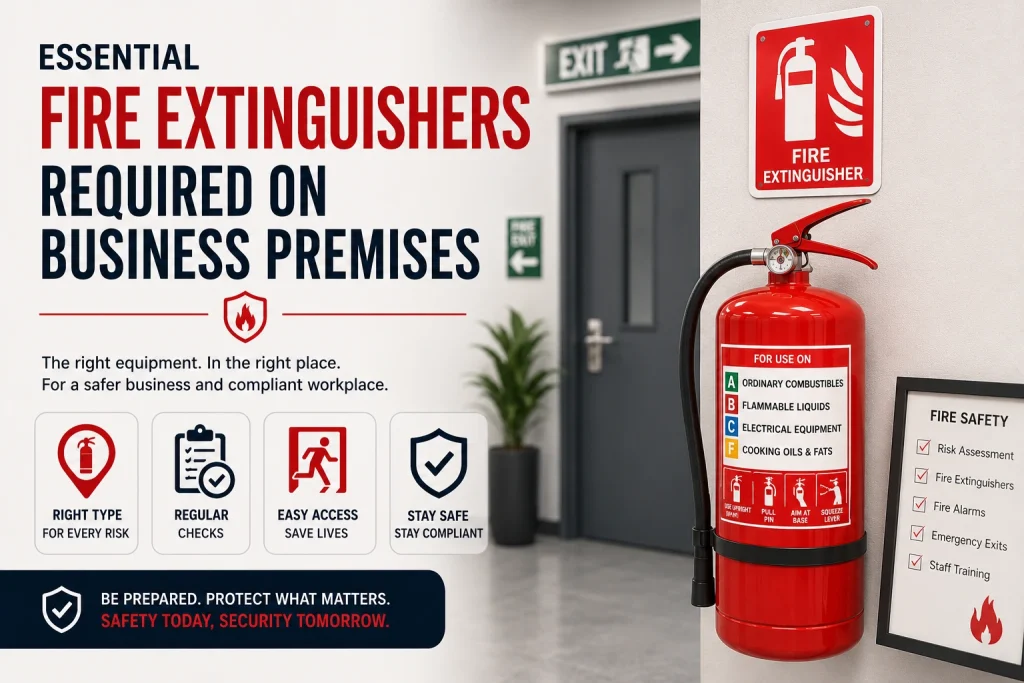 fire extinguishers required on business premises