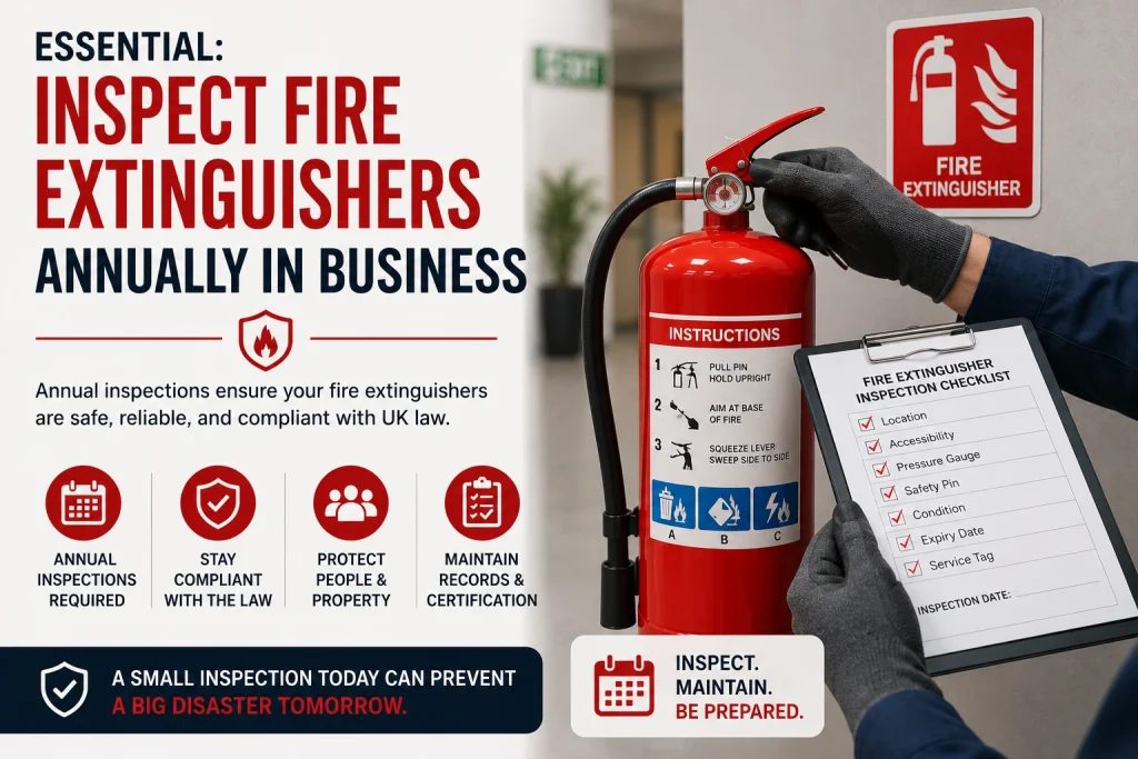 inspect fire extinguishers annually